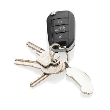 Logo trade advertising products picture of: RCS recycled zinc alloy car keyring