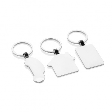 Logotrade corporate gifts photo of: RCS recycled zinc alloy house keyring