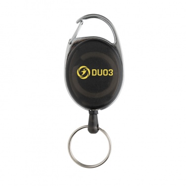 Logotrade promotional gift image of: RCS recycled ABS roller clip keychain