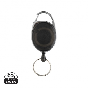 Logo trade promotional products picture of: RCS recycled ABS roller clip keychain