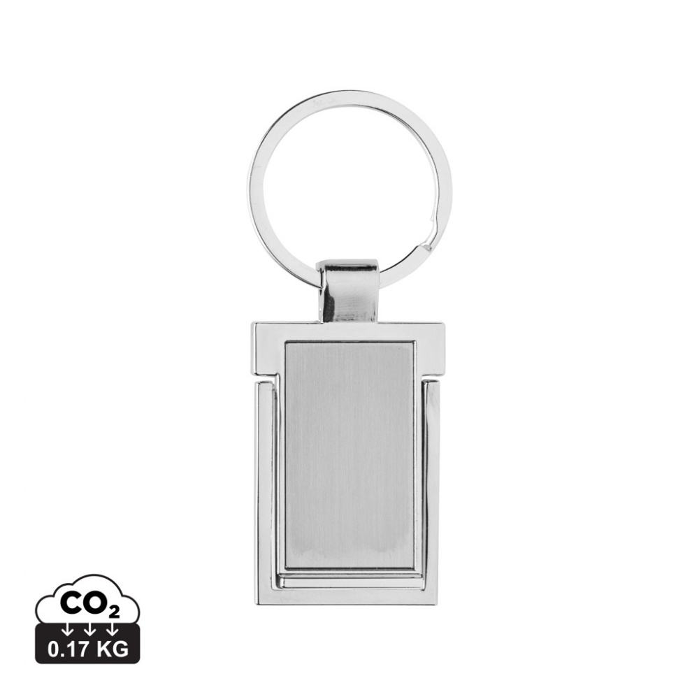 Logotrade promotional products photo of: RSC recycled zinc alloy phone stand keychain