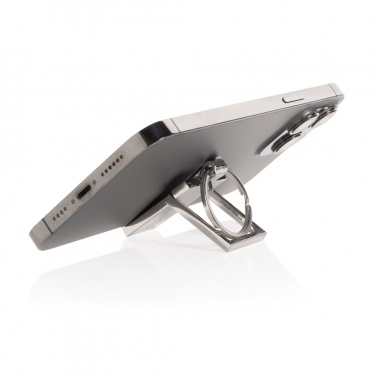 Logotrade promotional products photo of: RSC recycled zinc alloy phone stand keychain