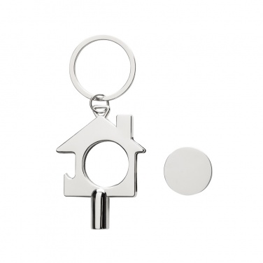 Logo trade corporate gifts picture of: RCS recycled zinc alloy 3 in 1 keychain