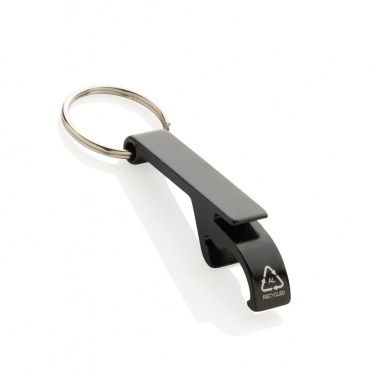 Logo trade promotional merchandise image of: RCS recycled aluminum bottle and can opener