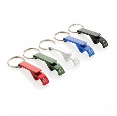 Logotrade corporate gift image of: RCS recycled aluminum bottle and can opener