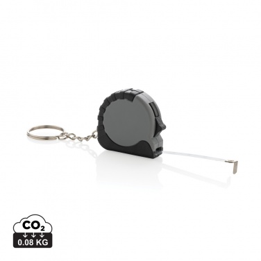 Logotrade promotional giveaway image of: MeasureMate RCS reycled ABS 1 meter tape keychain