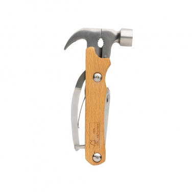 Logo trade promotional gifts picture of: Wooden multi-tool hammer