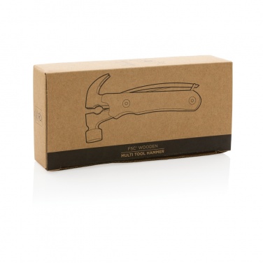 Logo trade promotional product photo of: Wooden multi-tool hammer
