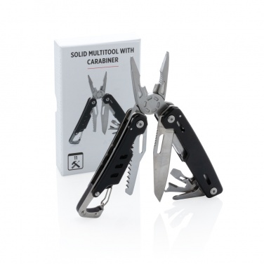 Logo trade promotional products picture of: Solid multitool with carabiner