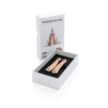 Logo trade advertising product photo of: Wood multitool mini