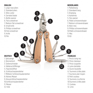 Logotrade promotional item image of: Wood multitool mini