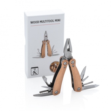 Logo trade corporate gifts picture of: Wood multitool mini