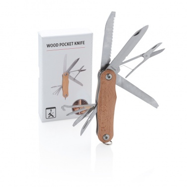 Logo trade business gift photo of: Wood pocket knife