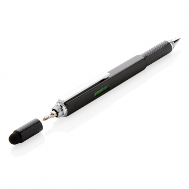 Logo trade promotional gift photo of: 5-in-1 aluminium toolpen