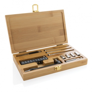 Logo trade promotional items image of: Carvine 21 pcs bamboo tool set