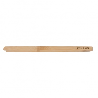 Logo trade promotional merchandise picture of: Ukiyo bamboo serving tongs