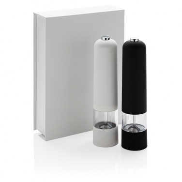 Logo trade promotional products picture of: Electric pepper and salt mill set