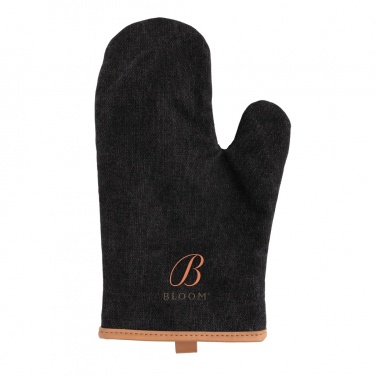 Logo trade promotional giveaways image of: Deluxe canvas oven mitt