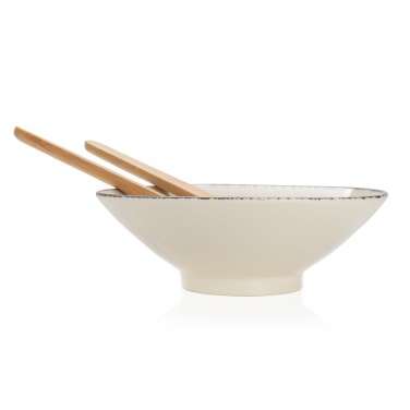 Logo trade corporate gifts image of: Ukiyo salad bowl with bamboo salad server