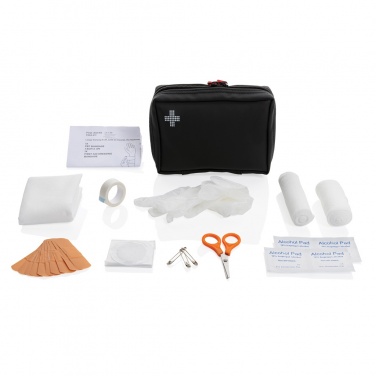Logotrade corporate gift image of: RCS recycled nubuck PU pouch  first aid set
