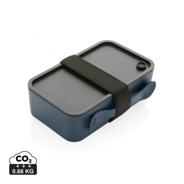 Logotrade promotional gift image of: GRS recycled PP lunch box with spork