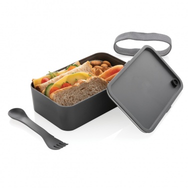Logo trade business gifts image of: PP lunchbox with spork