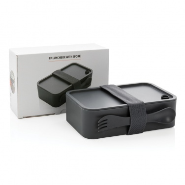 Logo trade promotional gifts picture of: PP lunchbox with spork