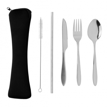 Logotrade advertising product picture of: 4 PCS stainless steel re-usable cutlery set