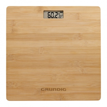 Logo trade promotional merchandise photo of: Grundig Bamboo Digital Body Scale