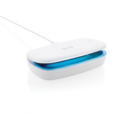 Logo trade promotional items image of: UV-C steriliser box with 5W wireless charger