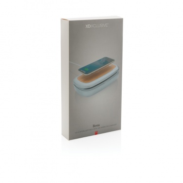 Logo trade promotional items image of: Rena UV-C steriliser box with 5W wireless charger