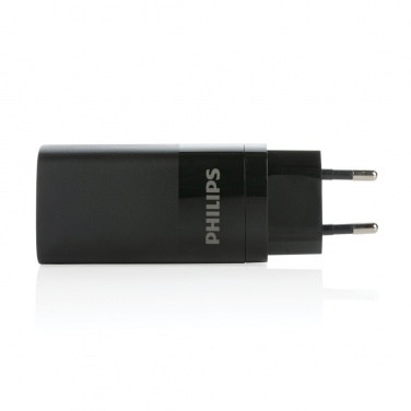 Logotrade promotional items photo of: Philips 65W ultra fast PD 3-port USB wall charger