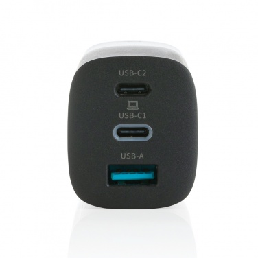 Logo trade promotional products picture of: Philips 65W ultra fast PD 3-port USB wall charger