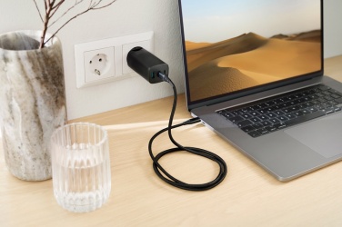 Logo trade promotional item photo of: Philips 65W ultra fast PD 3-port USB wall charger