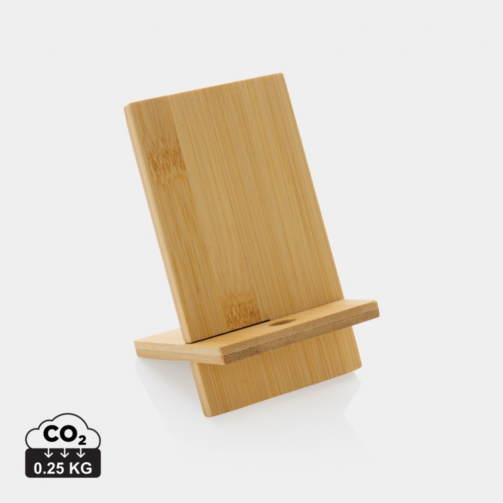 Logotrade promotional giveaways photo of: Bamboo phone stand in kraft box