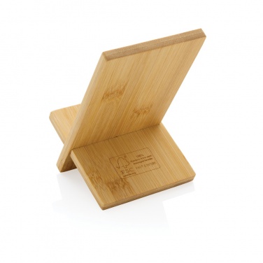 Logotrade promotional product image of: Bamboo phone stand in kraft box