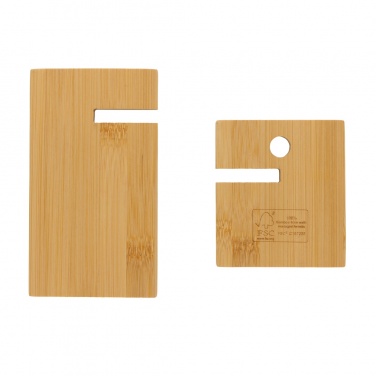 Logotrade advertising product picture of: Bamboo phone stand in kraft box