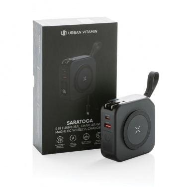 Logo trade promotional merchandise picture of: Urban Vitamin Saratoga 5 in 1 universal charger