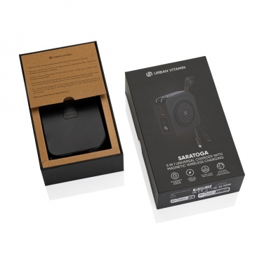 Logo trade promotional gifts image of: Urban Vitamin Saratoga 5 in 1 universal charger