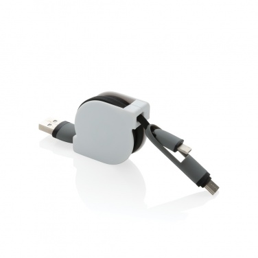 Logo trade promotional item photo of: 3-in-1 retractable cable