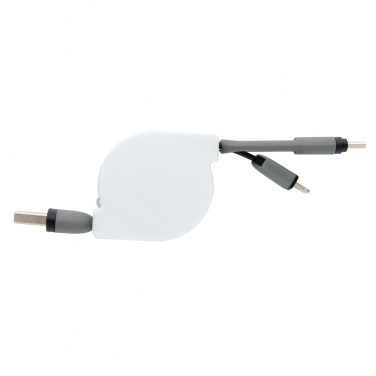 Logo trade promotional item photo of: 3-in-1 retractable cable