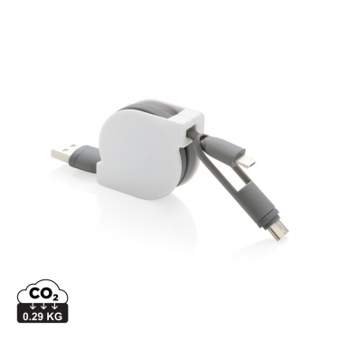 Logotrade promotional products photo of: 3-in-1 retractable cable