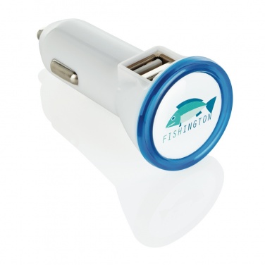 Logotrade business gift image of: Powerful dual port car charger