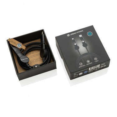 Logo trade promotional gifts picture of: Oakland RCS recycled plastic 6-in-1 fast charging 45W cable