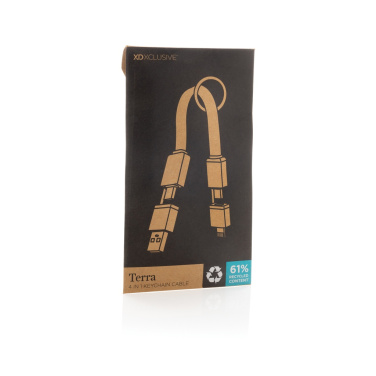Logotrade promotional product picture of: Terra recycled aluminum 4 in 1 60W fast charging cable