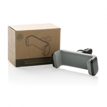 Logo trade promotional merchandise image of: Acar RCS recycled plastic 360 degree car phone holder