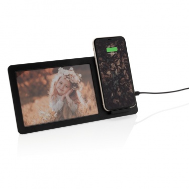 Logo trade promotional products picture of: 5W Wireless charger and photo frame