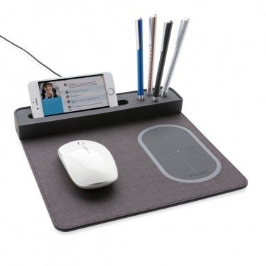Logotrade promotional item image of: Air mousepad with 5W wireless charging and USB