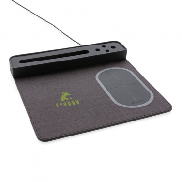 Logo trade corporate gift photo of: Air mousepad with 5W wireless charging and USB