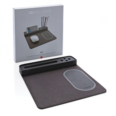 Logo trade promotional products picture of: Air mousepad with 5W wireless charging and USB